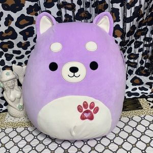SQUISHMALLOWS KELLYTOY HOYT THE SHIBA INU EXTRA LARGE PLUSH PILLOW 16”
